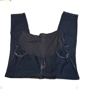 Old Navy Wow Skinny Dark Wash Full Panel Maternity Jeans 18 Short